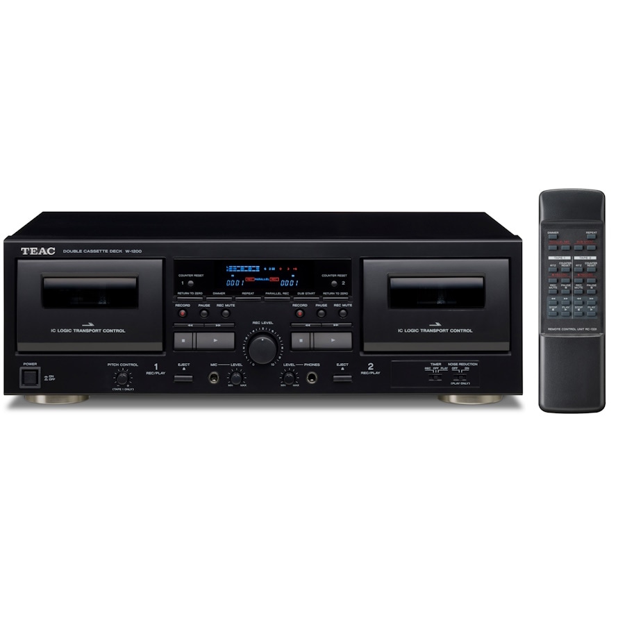 W-1200 ブラック 【ティアックストア限定販売】 ダブルカセットデッキ TEAC