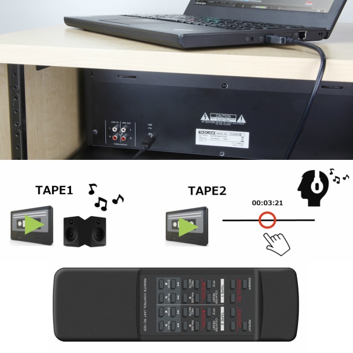 202MKVII ダブルカセットデッキ(ワンウェイ) TASCAM