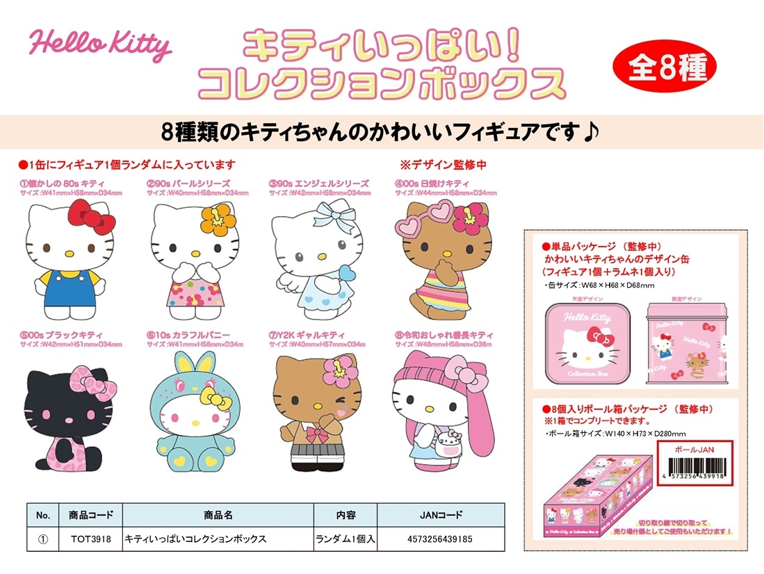 サンリオ」「ぬいぐるみ」キティいっぱい！コレクションボックス（32個