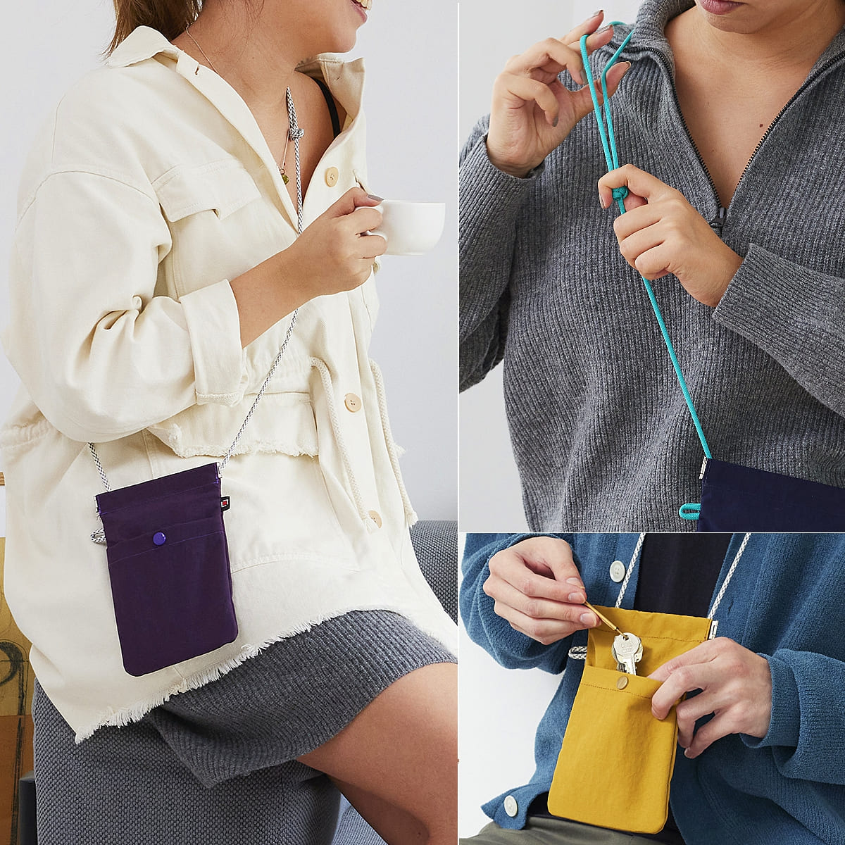 スマート”ポップ・ポケット 3WS-NT943 斜めがけ ミニサコッシュ