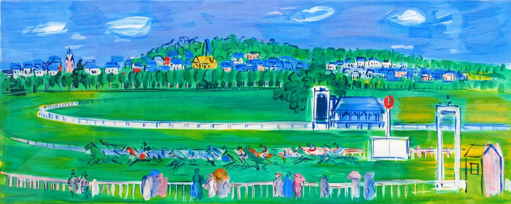 ラウル・デュフィ 「ドーヴィルの競馬場」 | | アトリエ・ブランカ