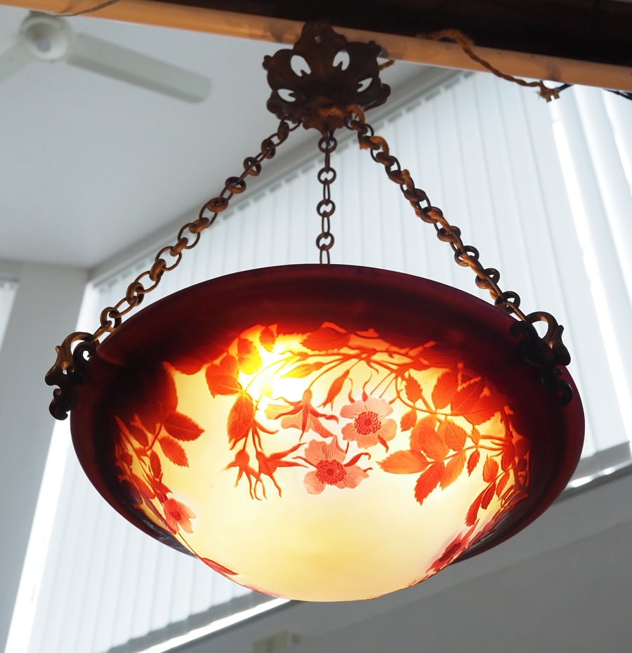 エミール・ガレ 「野バラ文天吊灯」 | | アトリエ・ブランカ