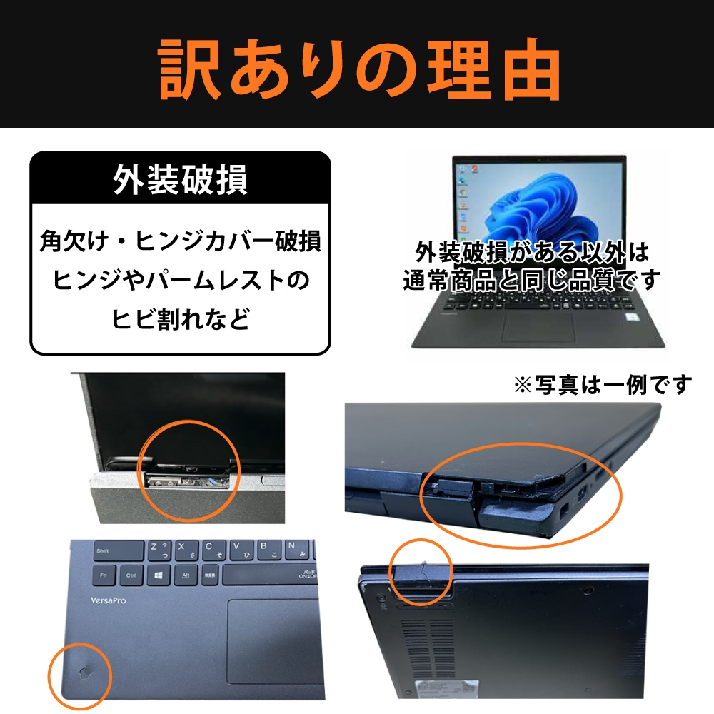 訳あり品】新品NVMe SSD1TB搭載 Webカメラ タッチパネル NEC VersaPro