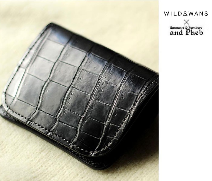 WILDSWANS ワイルドスワンズ 別注CROCODILE LEATHER MINI WALLET CASA