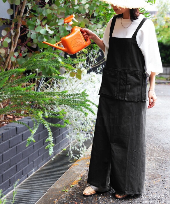 カフェエプロン エプロン レディース ロング 綿100 送料無料・再入荷