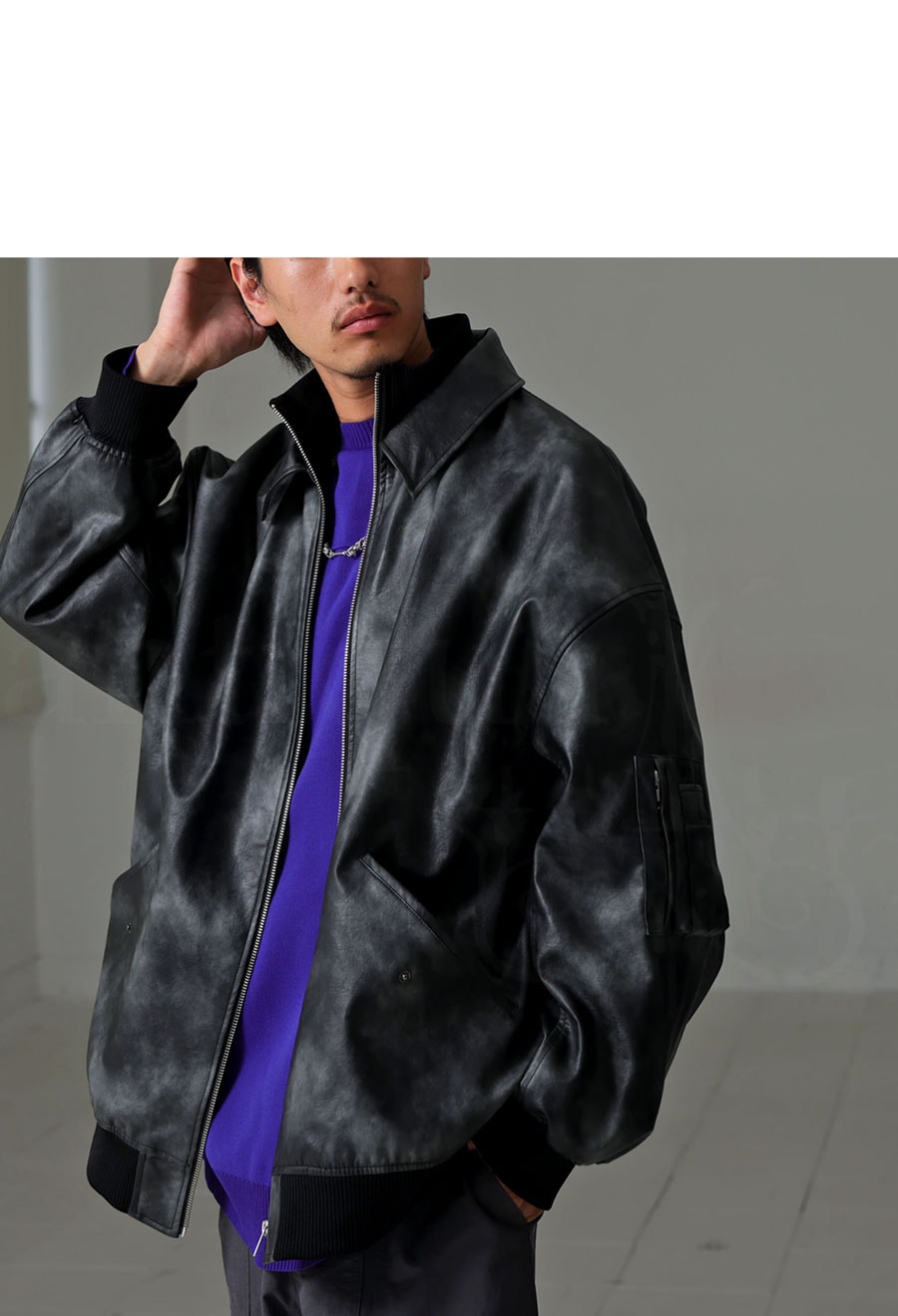 フェイクレザージャケット ジャケット メンズ 送料無料・メール便不可