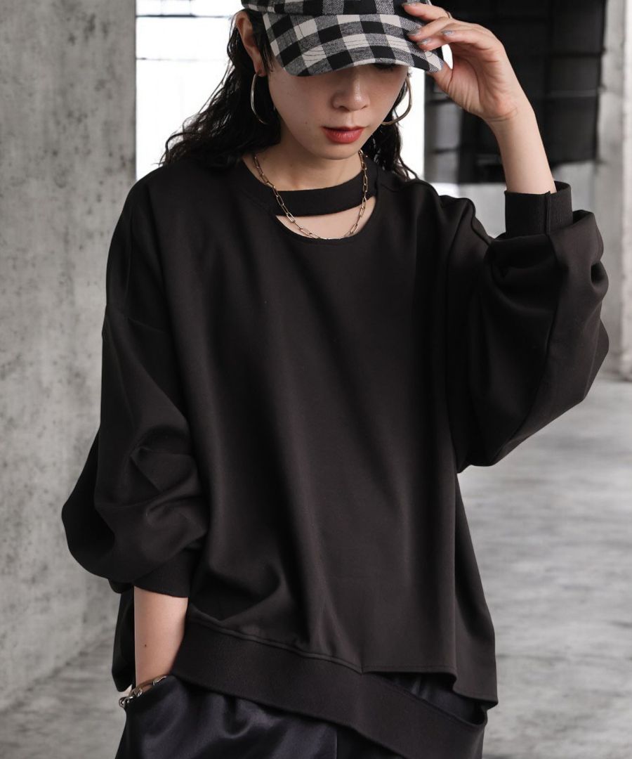 ポンチ デザイントップス レディース 長袖 トップス 送料無料・再入荷