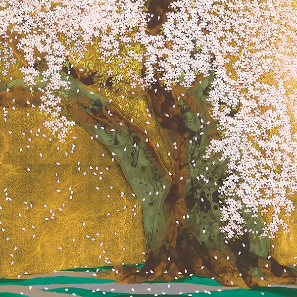 中島千波 「醍醐寺三宝院枝垂櫻吹雪」＜額＞｜エンディショップ【公式