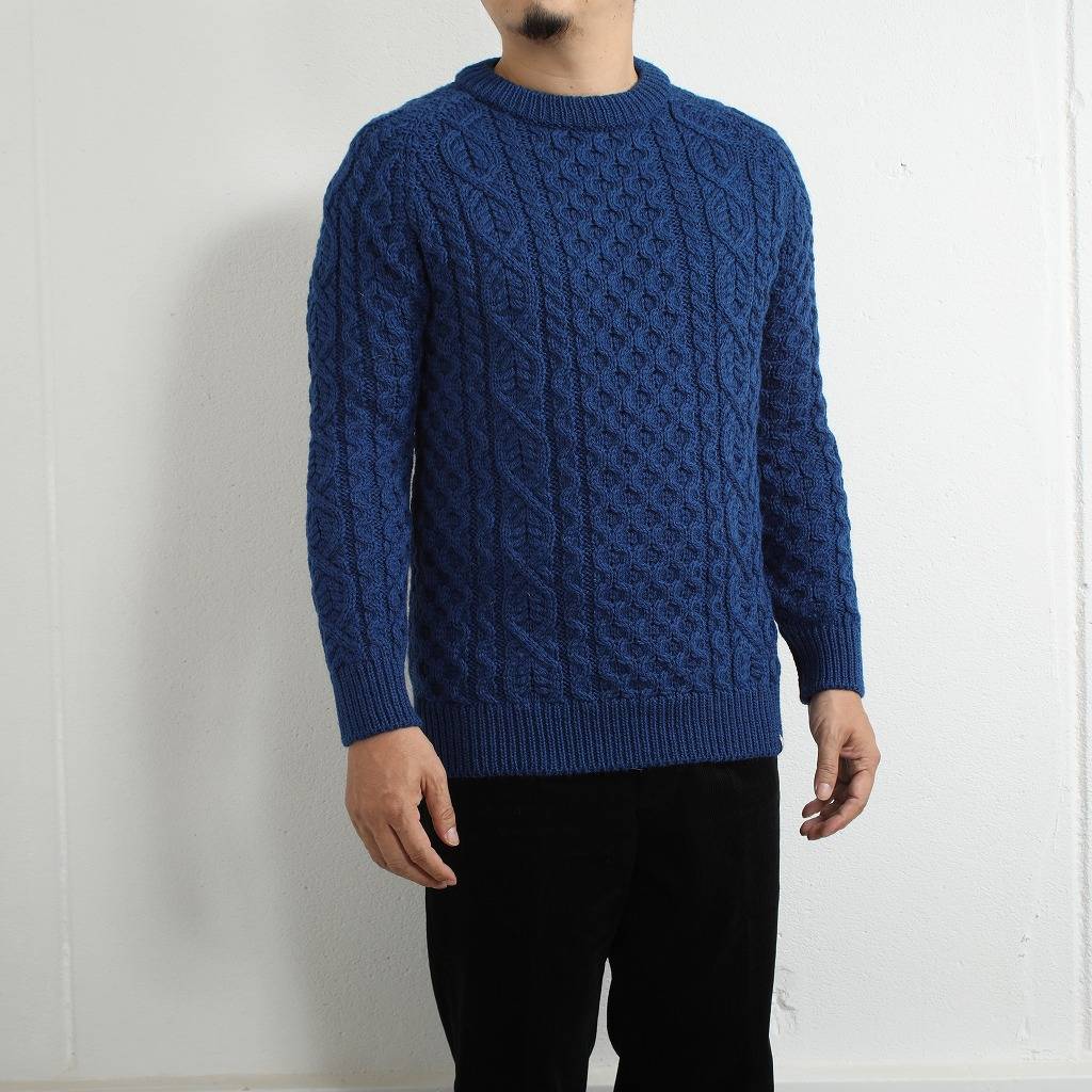 PEREGRINE ペレグリン ケーブルニット ウール クルーネック イギリス製