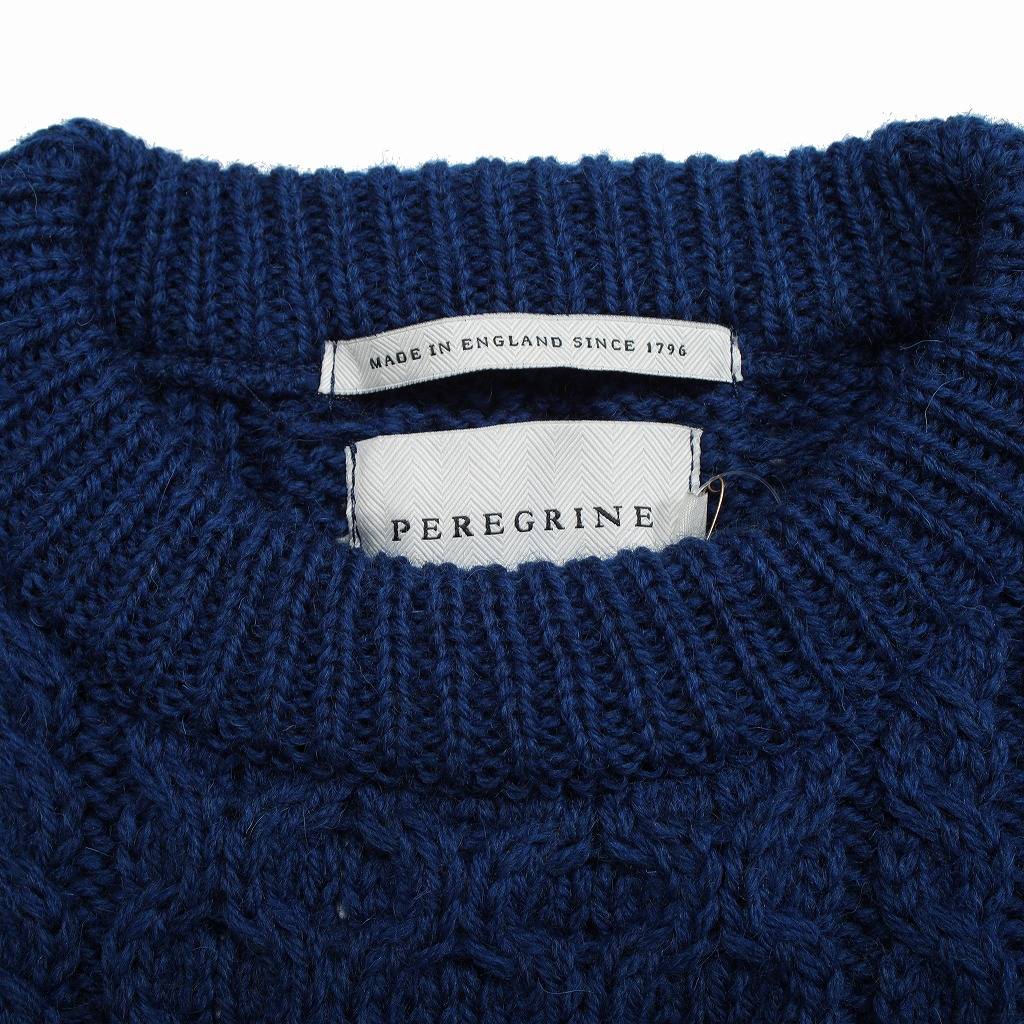 PEREGRINE ペレグリン ケーブルニット ウール クルーネック イギリス製