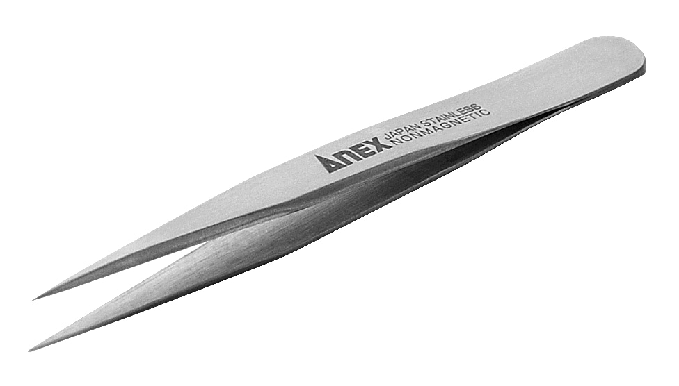 ANEX アネックス 高精度18-8ステンレスピンセット No.203 先細小型