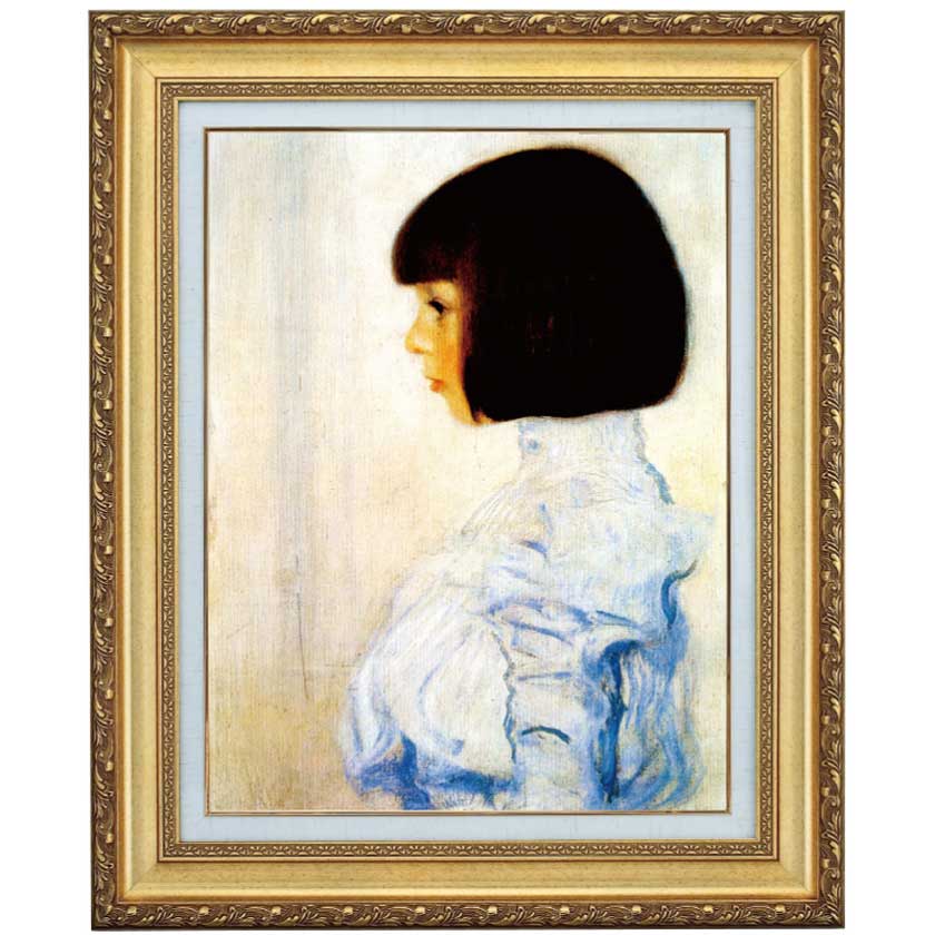 接吻』 グスタフ・クリムト 10号 立体複製名画 額装付 【ポイント5