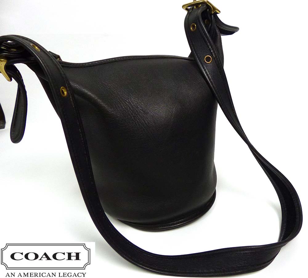 1990年代 USA製 オールドコーチ / OLD COACH 本革 小ぶり バケツ型