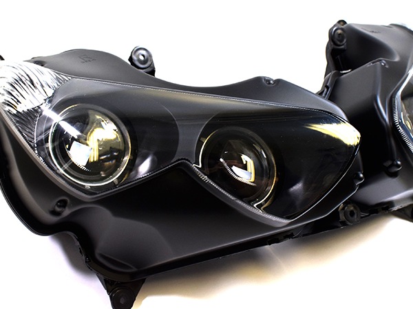 バイク ヘッドライト ZX14R用オートバイヘッドライトアセンブリ に適合