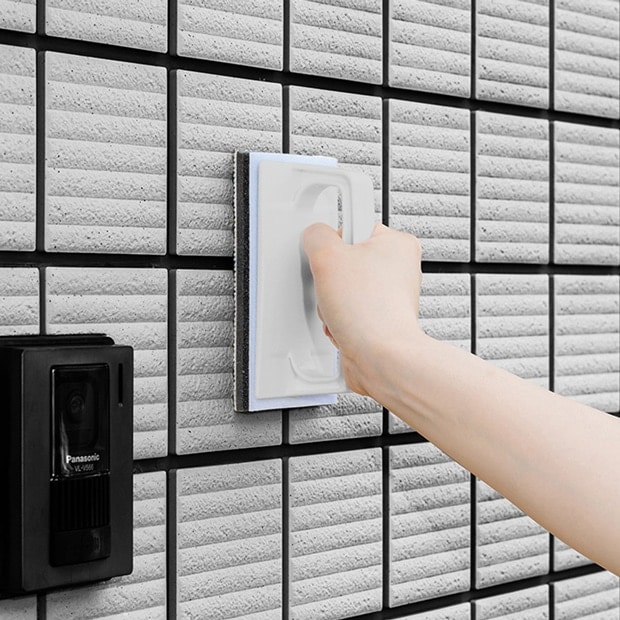 AZ690玄関・外壁ブラシスポンジH交換（本体色：ライトグレー、スポンジ