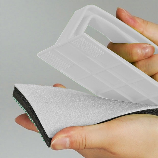 AZ690玄関・外壁ブラシスポンジH交換（本体色：ライトグレー、スポンジ