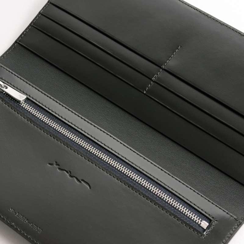 さとり 長財布 松阪レザー 群青（ネイビー） HCK61D-Z | 革小物