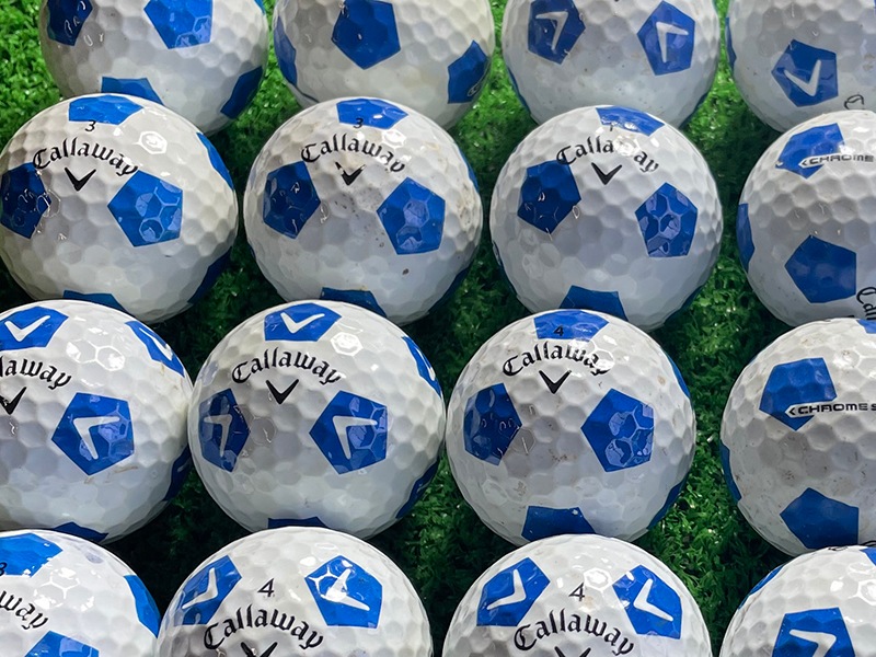 キャロウェイゴルフ サッカーボール柄 年代混合（カラー：ブルー）24球