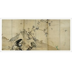 長型はがき〈花鳥図屏風〉(右隻) 長沢芦雪京都便利堂オンラインショップ