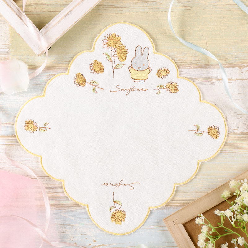 Flower Miffy バースデーフラワーミニタオル トルコキキョウ アート