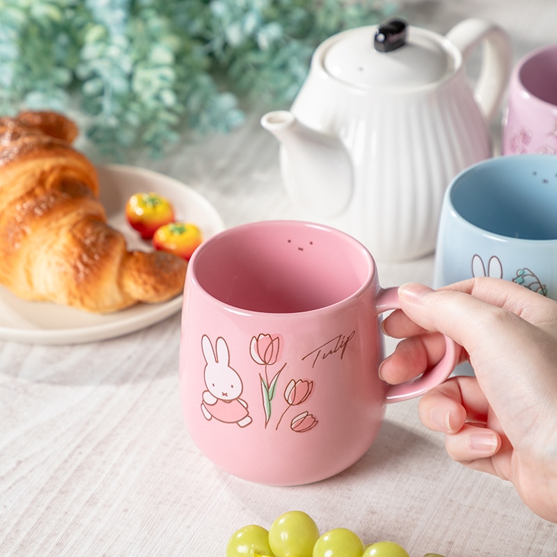 Flower Miffy バースデーフラワーマグカップ トルコキキョウ アート