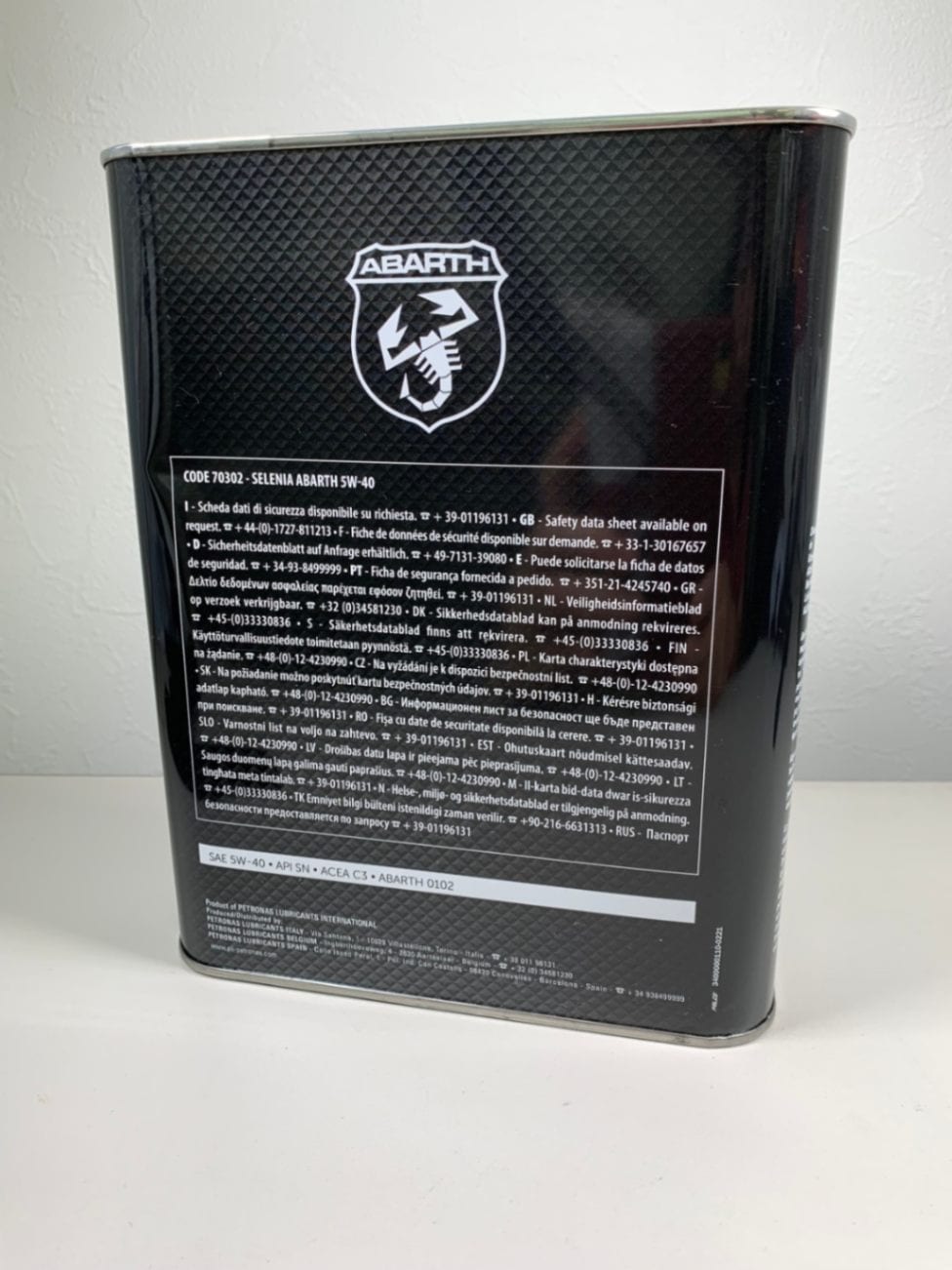 純正 エンジンオイル SELENIA ABARTH 2リットル 51029040 10W-50