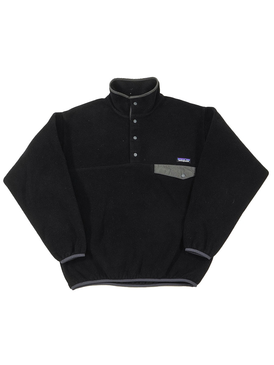 15's パタゴニア シンチラスナップTプルオーバー ブラック/フォージ
