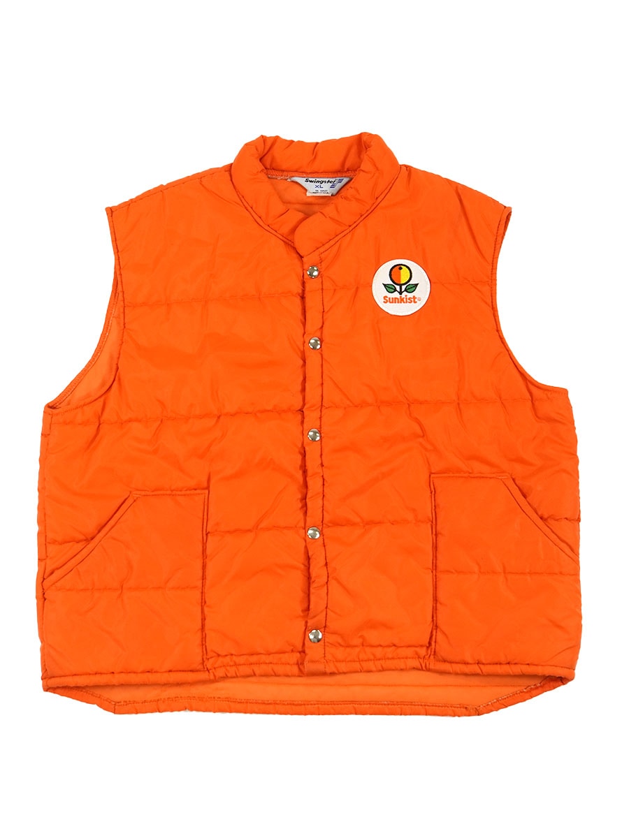 70's Swingster ワッペン付き オレンジ レーシングベスト 表記(XL) USA