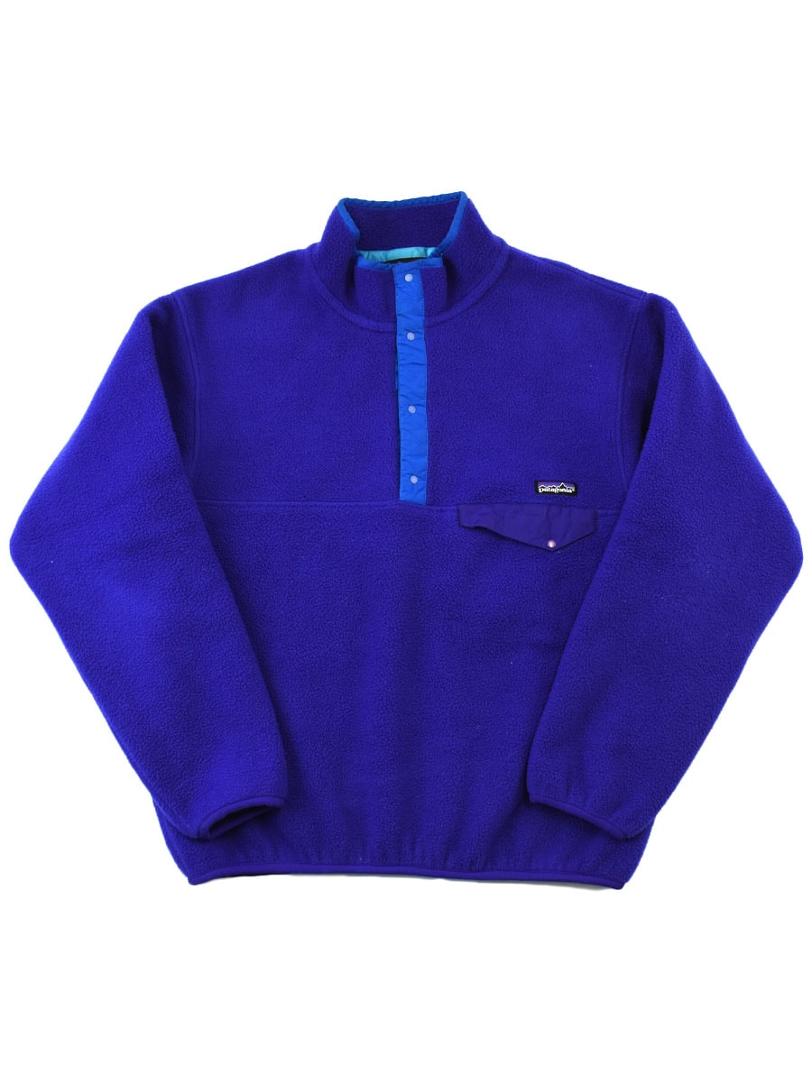 92's パタゴニア シンチラスナップTプルオーバー コバルト 表記(L