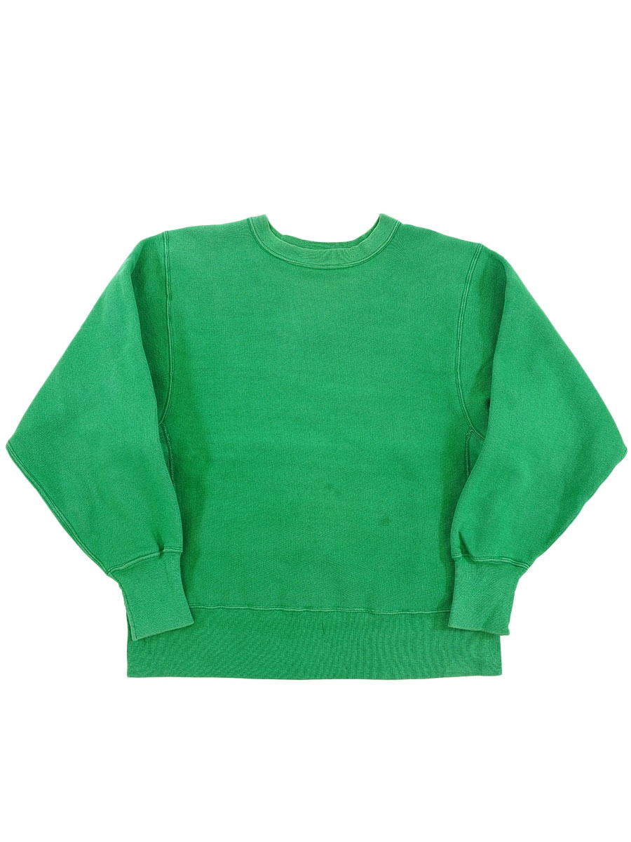 80's Champion×LAND'S END Wネーム リバースウィーブ 無地 グリーン