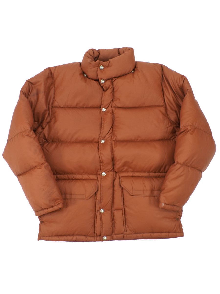 70's 茶タグ ノースフェイス リップストップ ダウンジャケット