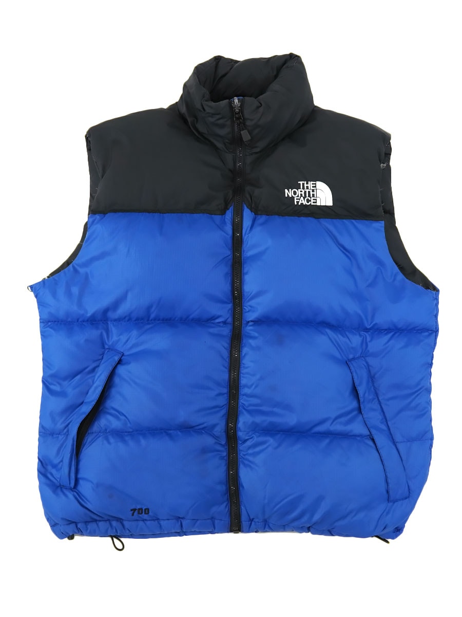90's～ THE NORTH FACE ヌプシベスト 青×黒 表記(L) | すべての商品