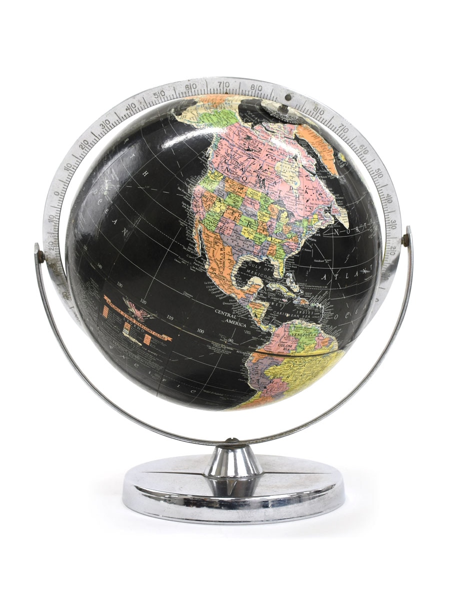 50's～ REPLOGLE ブラックオーシャン 地球儀 USA製 | すべての商品