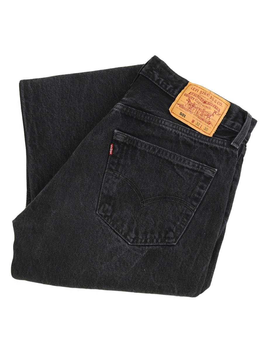 90's Levi's 501 ブラック デニムパンツ 表記(32x30) USA製 | すべての