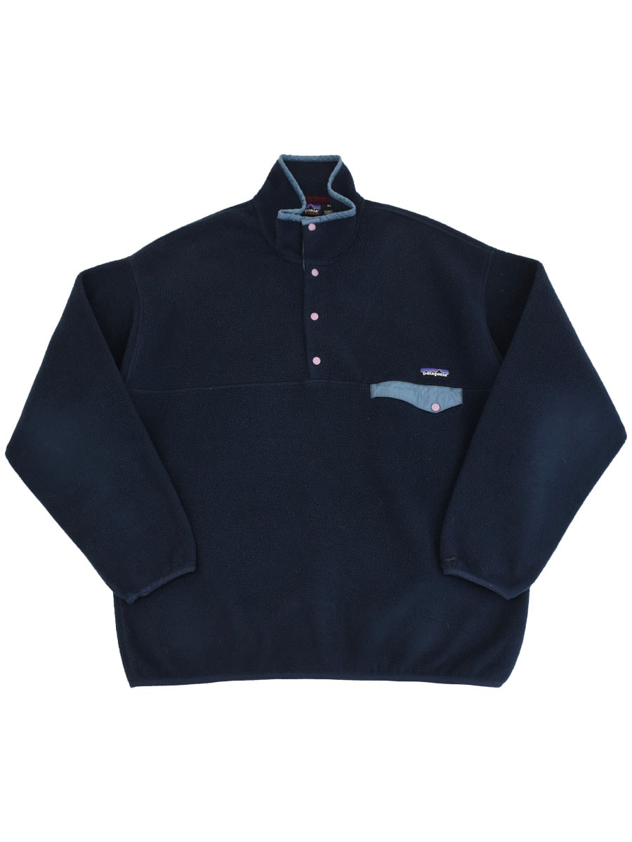 01's パタゴニア シンチラスナップTプルオーバー ブルーブラック 表記