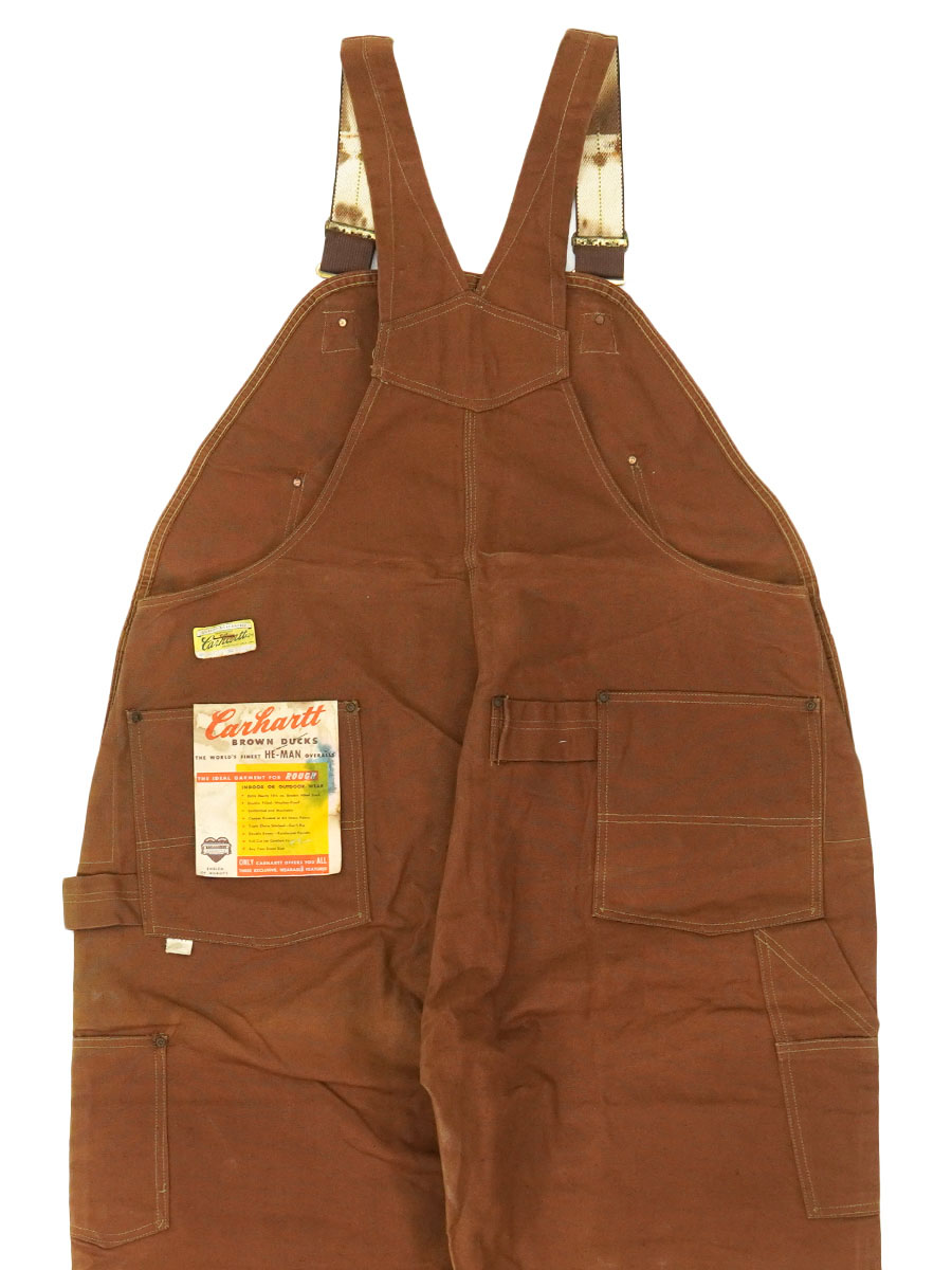 40's～ Carhartt ハートタグ 山ポケ ダブルニー ブラウンダック