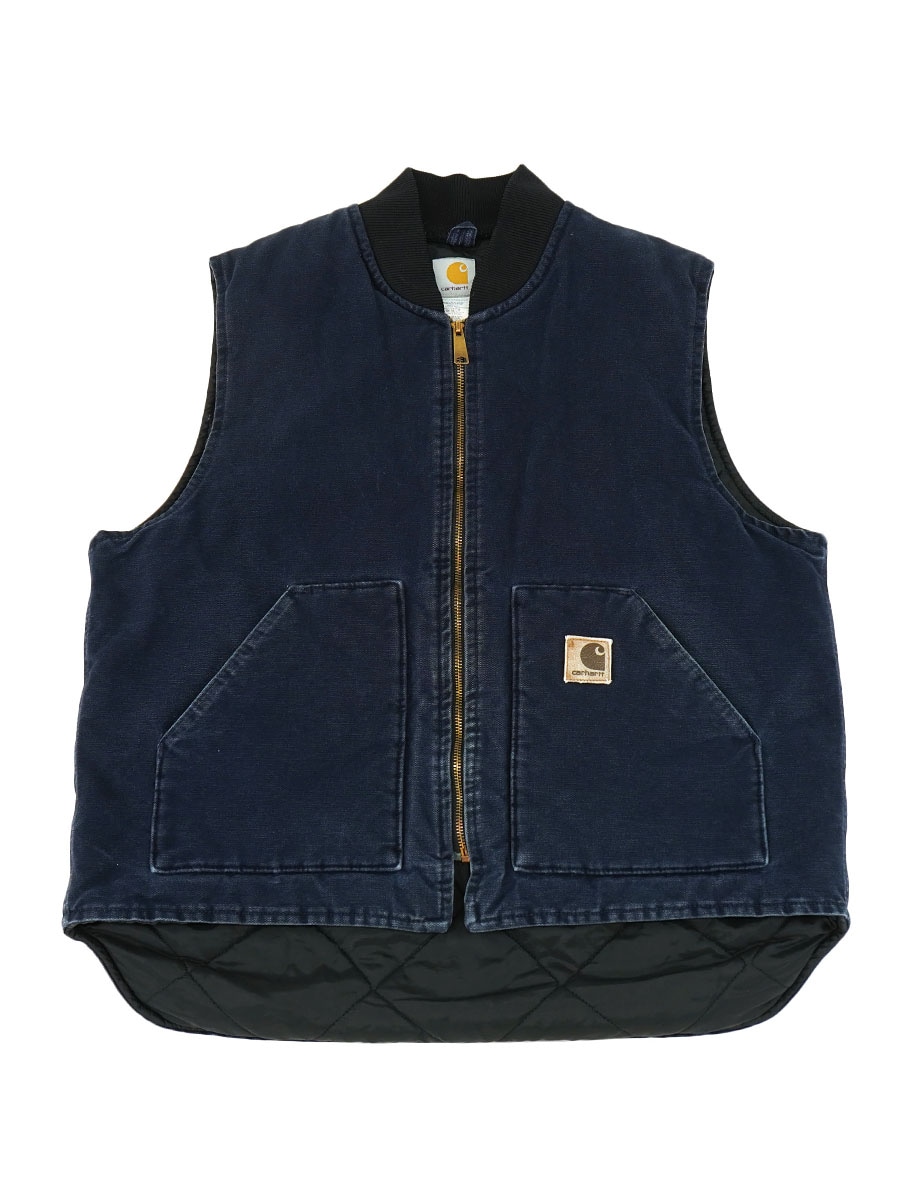 00's カーハート ダックベスト NAVY 表記(XL-REG) USA製 | すべての