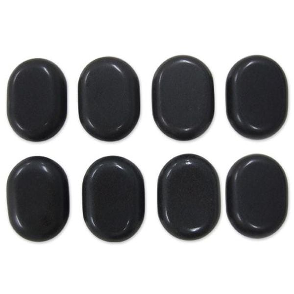 ホットストーン ラージ 玄武岩8個セット 人気(約7.7cm×5.7cm 厚み約2.7