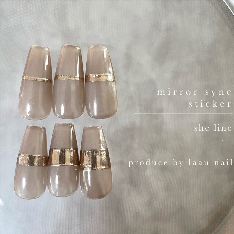 laau nail Mirror Sync Sticker she line -mix size - | 新入荷商品
