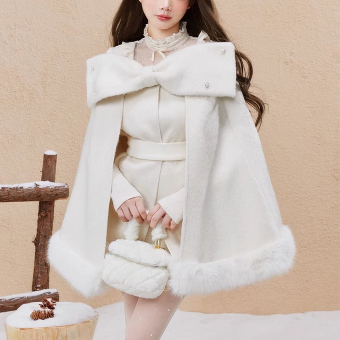 ビッグリボンケープコート(NO.061024) | Outer | Bouquet de Mariee