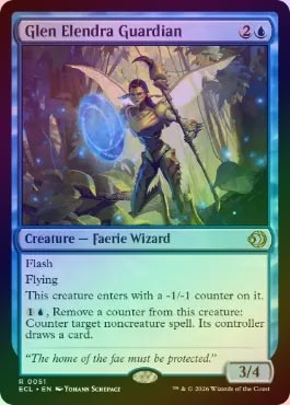 FOIL】【英】エレンドラ谷の守護者/Glen Elendra Guardian[青R]【ECL