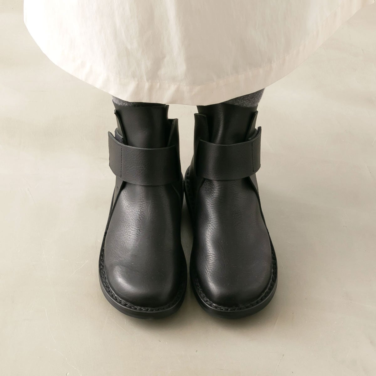 trippen トリッペン レザーショートブーツ BASE WAW242 black