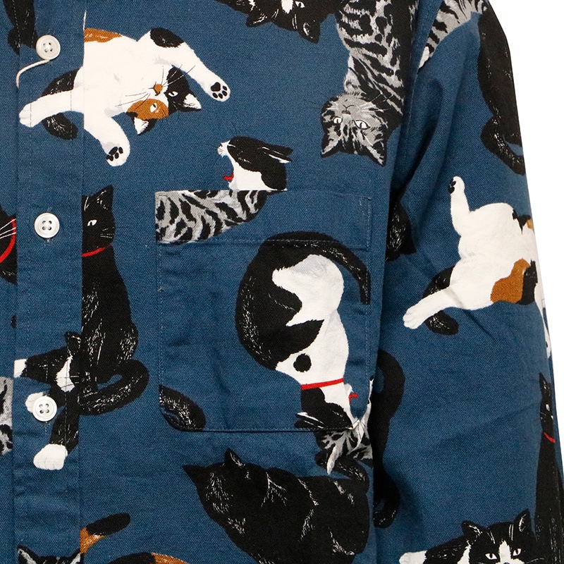 CIAO TOKYO 猫 総柄 長袖シャツ ( 237-50 ) | カジュアルブランド,CIAO