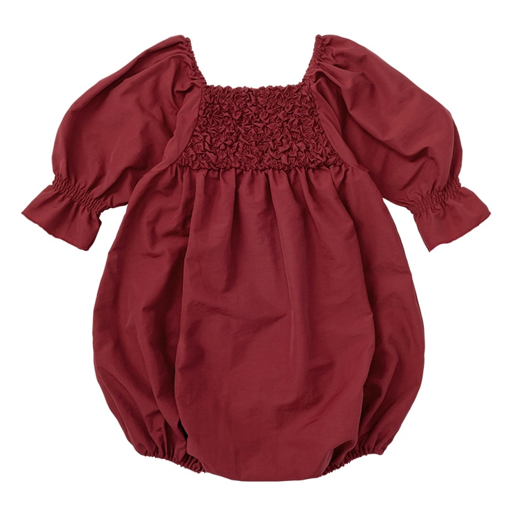 MARLMARL (マールマール) ポンパドール ロンパース /ワイン 80 - 90cm