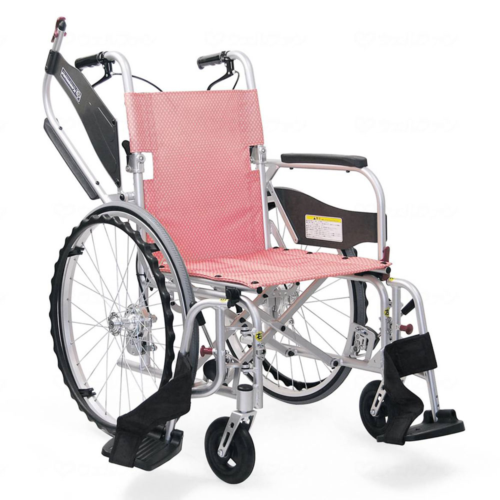 自走用車椅子ふわりすプラスKFP22－40SB 肘跳上げ・スイング