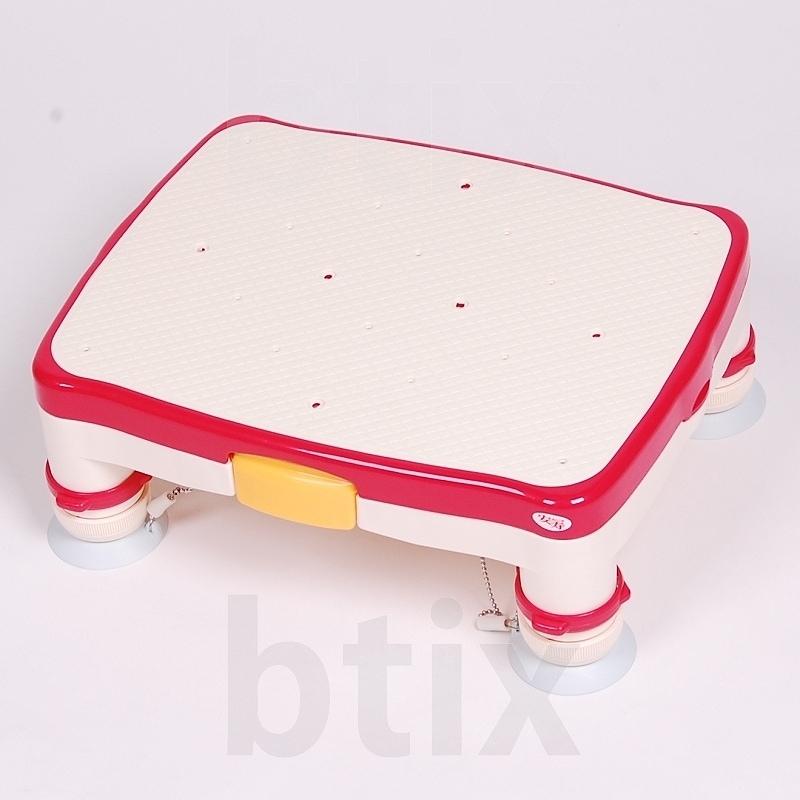 超売れ筋】高さ調節付浴槽台R “かるぴったん” 標準タイプ レッド