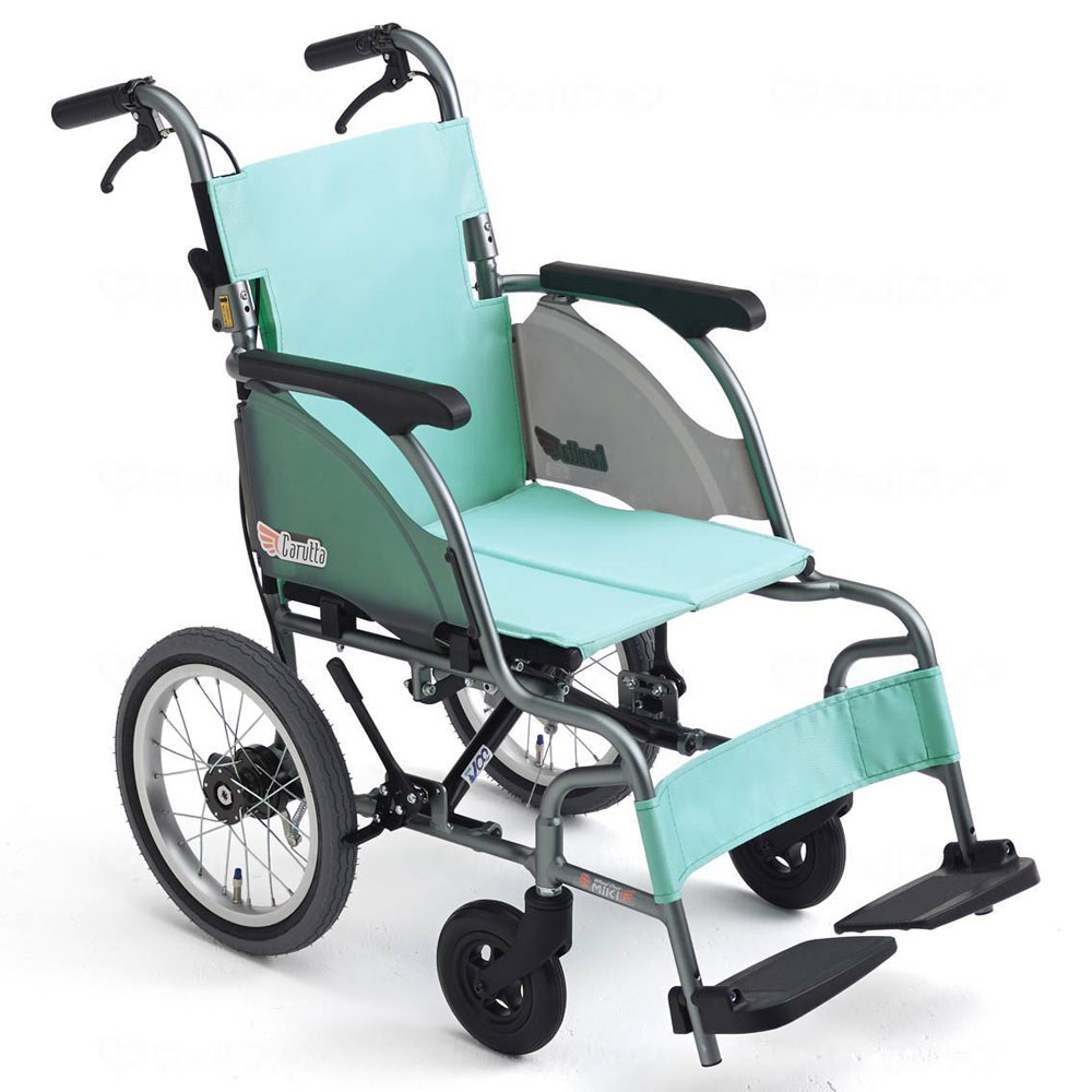 介助用車椅子CRT－2 背折れ式・介助ブレーキ付・エアータイヤ仕様