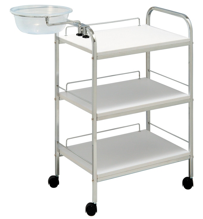 FV-103 エステワゴン3段(ボウル付き) - エステ設備/機器 業務用美容