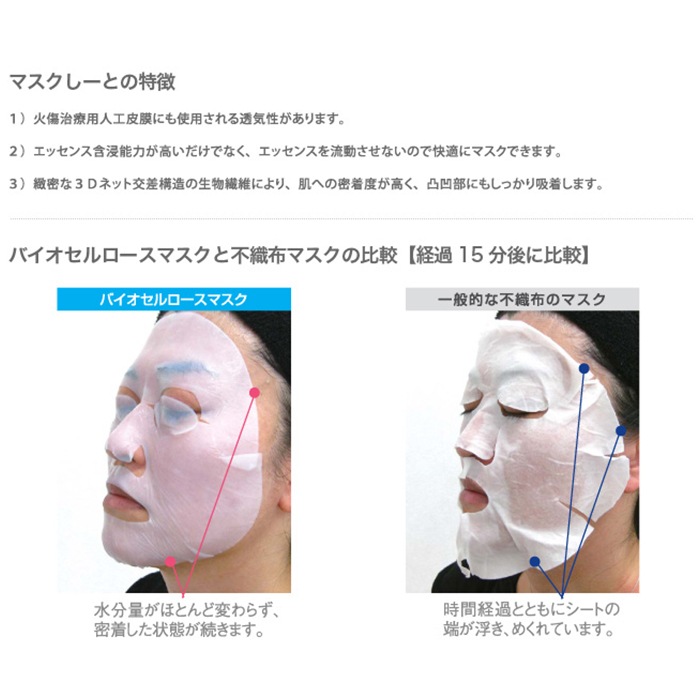 noa noa Luxe ノア ノア リュクス バイオセルロースマスク 5枚入