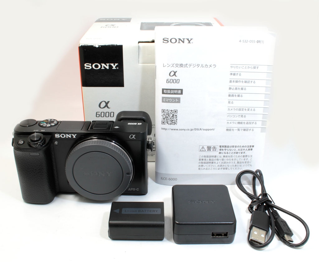 中古 ソニー α6000 ブラックボディ 程度:AB-（良品マイナス）